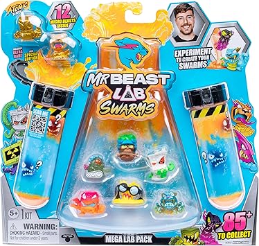 Amazon.com: MrBeast Lab Swarms Series 2, Atomic Series 12 Pack – Python ...