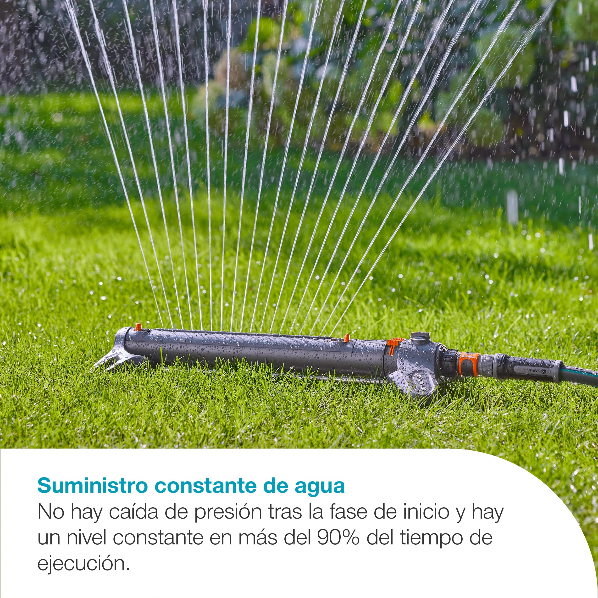 Gardena Bomba de depósito de agua de lluvia con batería 2600 Comfort 18V P4A Solo: Control de riego programado, Función temporizadora, Se adapta a tu depósito de agua, Presión constante (14604-55)