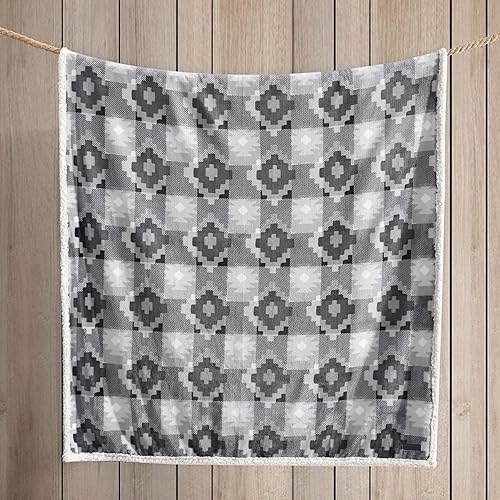 Miniatura 3 de Eddie Bauer Ultra Plush Collection Manta reversible de vellón, suave y acogedora, perfecta para cama o sofá, (Copper Creek Grey), gris