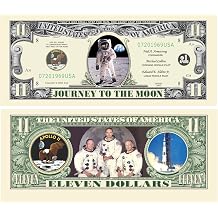 American Art Classics Pack of 50 - Apollo 11 Commemorative Million Dollar Bills - Limited Edition Collectible Novelty Dollar Bills - Best Gift - Apollo 11 Commemorative Bill