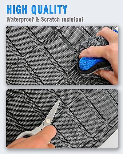 Miniatura 5 de Alfombrilla de respaldo para BMW X1, accesorios 2023-2025 con gancho y bucle, alfombrilla para maletero trasero, protector de cubierta trasera para