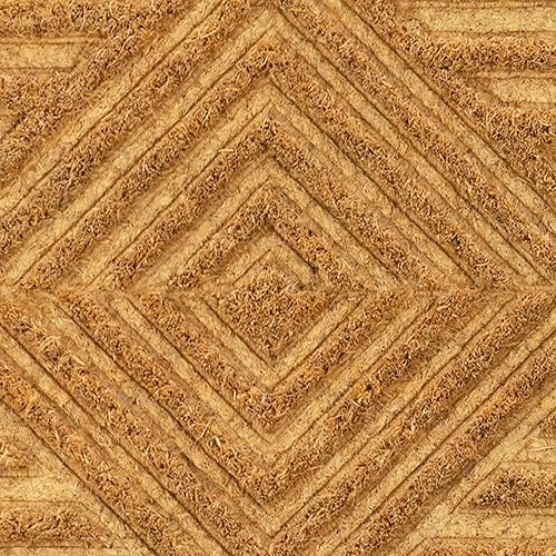 Miniatura 6 de Tapete de fibra de coco natural antideslizante en relieve prémium para puerta delantera interior y exterior, entrada de porche exterior, decoración