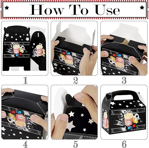 Miniatura 5 de C L cooper life 24 cajas de regalo de fiesta de película, cajas de regalo para fiesta de noche de película, regalos para fiesta de cumpleaños,