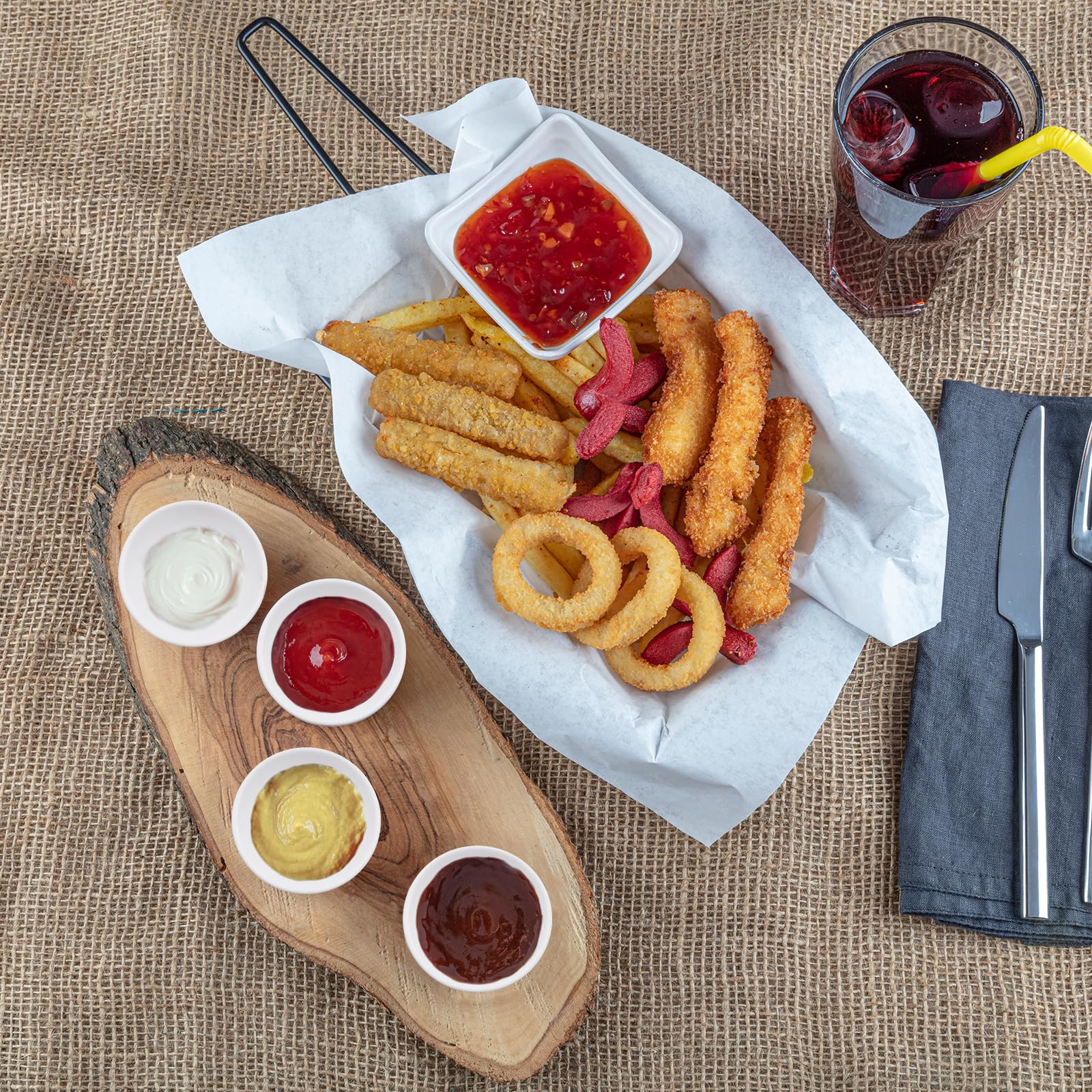 OMJMYY Bols à Sauces 16 Pièces Ronds Plats Sauce Soja 7.2x1.9 cm avec 20 Boules de Glace pour Ketchup Confiture Sauce Fruits et Dessert Blanc
