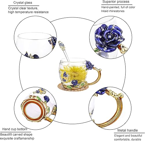 Miniatura 3 de Regalos para mujeres, exquisita taza de té, el mejor regalo de cumpleaños para mamá, esposa, amigas, día de la madre, día de San Valentín, Navidad,