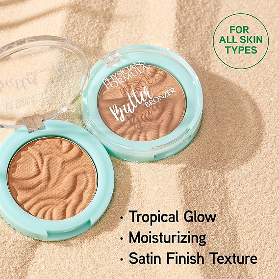 الأطباء Formula Mini Murumuru Butter Bronzer، Moisturizing، Nourishing Murumuru Butter Blend for Silky All-Day Luminous Glow، Dermatologist Tested، Hypoallergenic، Vegan & Cruelty-Free -Bronzer Mini