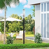 Vista 4 de Livex Lighting 20728-05 Hillcrest - Linterna de poste superior para exteriores, acabado cromado pulido con cristal transparente