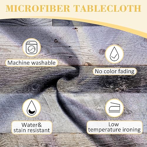 Miniatura 6 de Mantel redondo de 60 pulgadas, color azul frío, mantel redondo de poliéster para picnic al aire libre, campamento y cocina, comedor, fiesta