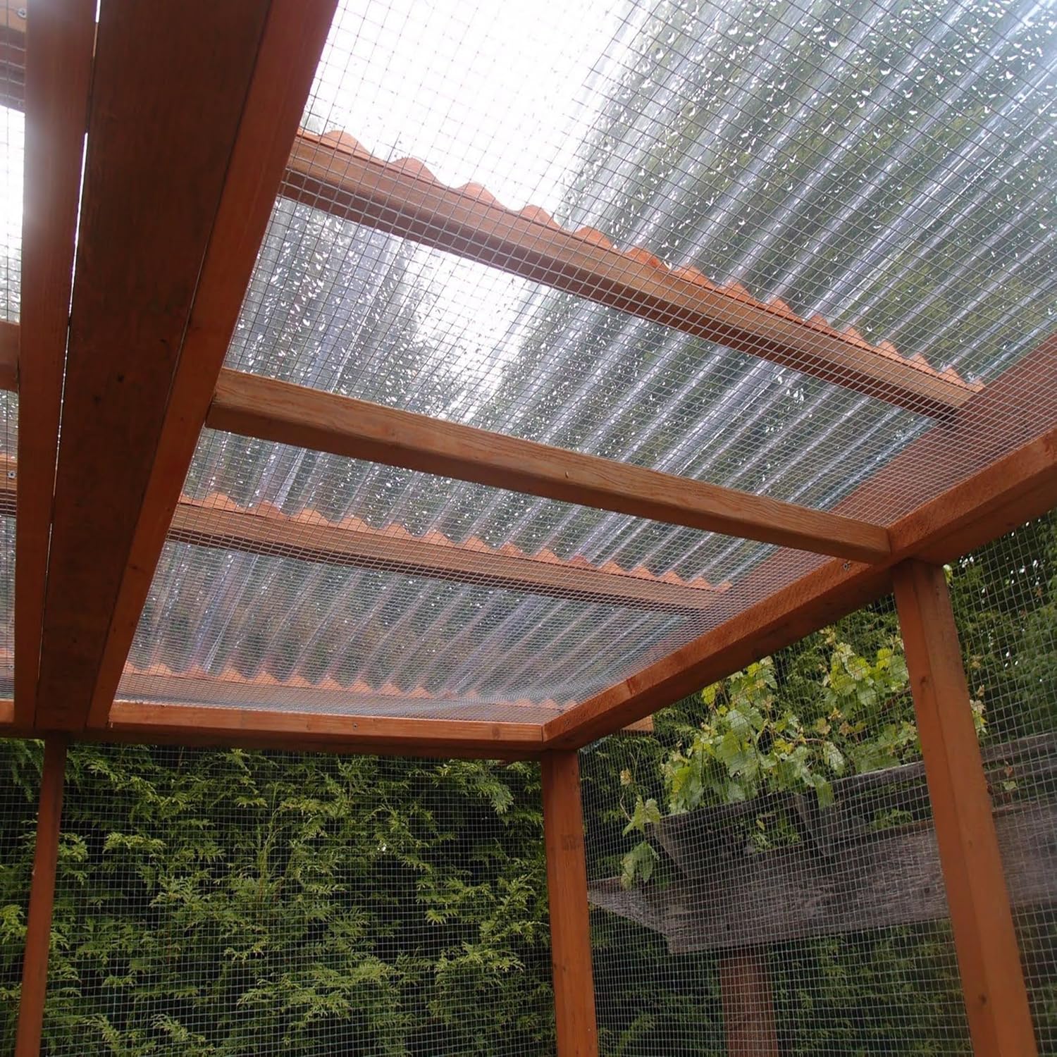 10-Pack Clear Polycarbonate Roofing Panels 72" L x 21" W, Corrugated Curved Roof Sheets for Patio, Greenhouse, Carport & Under-Deck Cover, Rainproof, High Light Transmission