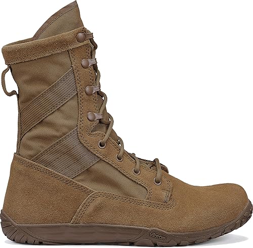 Miniatura 2 de Tactical Research Mini-Mil TR105 - Botas tácticas de 8 pulgadas para hombre, diseño minimalista para ejércitofuerza aérea OCP ACU Coyote marrón con