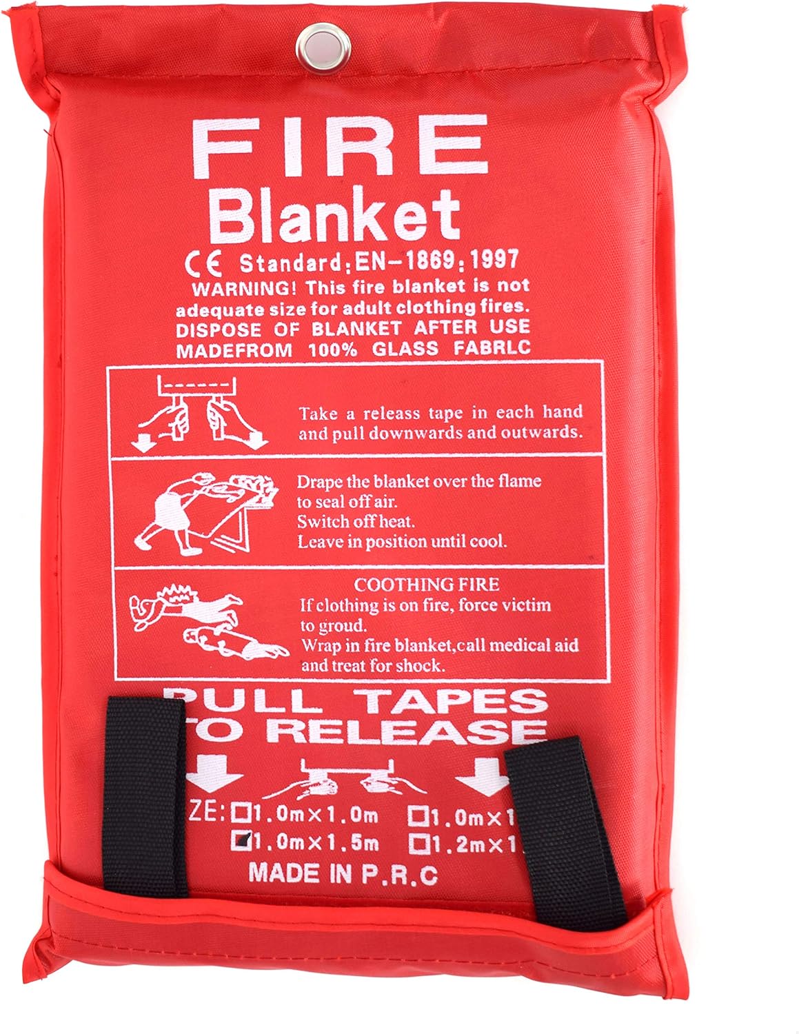 Hottest Sale Parcil Distribution PD-452 Emergency Fire Extinguisher Blanket, Large, Pack of 2