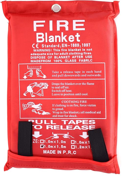 Parcil Distribution Large Fire Extinguisher Blanket. Chemical Free, No