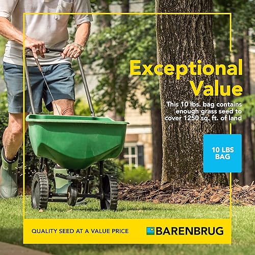 Miniatura 6 de Barenbrug Wonderlawn Sun and Shade - Mezcla de semillas de césped para cuidado del césped y paisajismo, bolsa de 10 libras