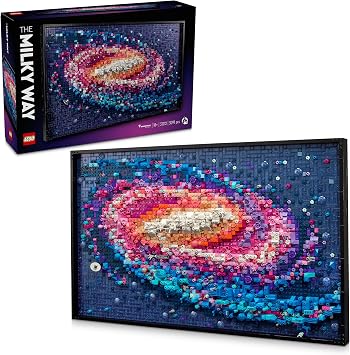 LEGO Art Milky Way Galaxy 31212 - Collectible Creative Painting Model Production Set for Adults (3091 Pieces)
