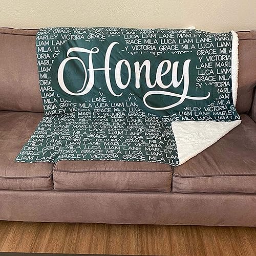 Miniatura 2 de Manta de forro polar personalizada para el día de la madre, hija, hijo, niños, nombre a mi madre, día de la madre, manta personalizada con nombre,