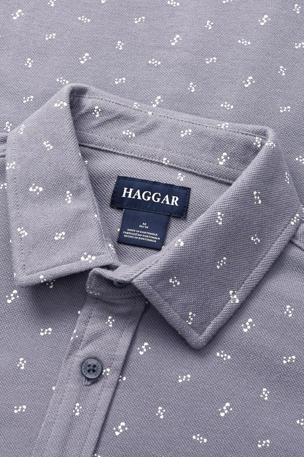 Haggar Men's Long Sleeve Print Cotton Shirt - Image 3