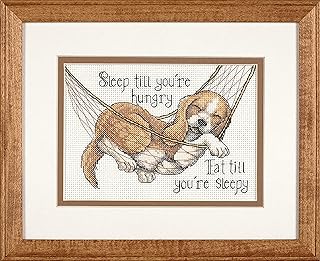 Wilton Dimensions Needlecrafts Counted Cross Stitch Craft Kit, Puppy The Good Life - Buy now