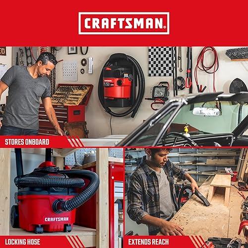 Miniatura 24 de CRAFTSMAN CMXZVBE38758 - Kit de accesorios para manguera de aspiradora seca y húmeda POS-I-LOCK de 2-1/2 pulgadas x 13 pies, manguera de repuesto