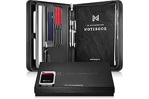 Zippered Faux Leather Portfolio Notebook Holder