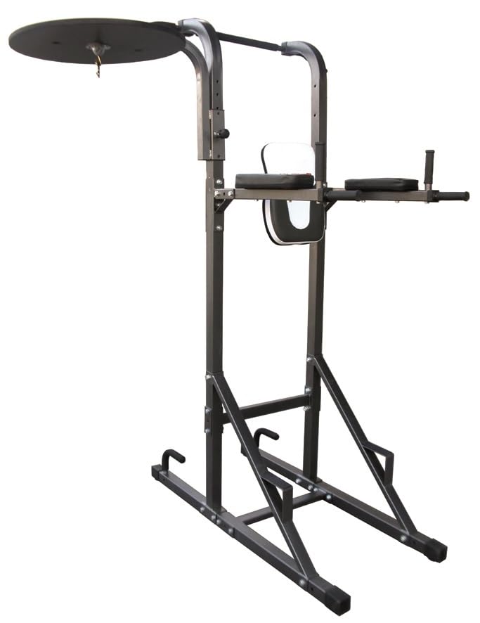 Power Tower Home Gym - Palestra Multifunzione con Barra per Trazioni, Dip Station,-Allenamento in Casa - Esercizi Corpo Libero, Sbarra Trazioni e Parallele - Supporto Sacco Boxe e Pera NON COMPRESI