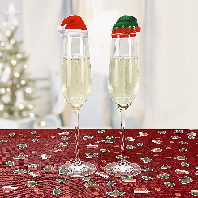 Premium Reusable Christmas Table Decoration - Christmas Decorations Sale Clearance - Christmas Confetti & Christmas Glass Decorations - Christmas Dinner Table Decorations, Christmas Party Decorations