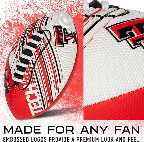 Miniatura 113 de Franklin Sports NCAA - Mini balón de fútbol juvenil - 8.5 pulgadas SPACELACE textura de fácil agarre, perfecto para niños