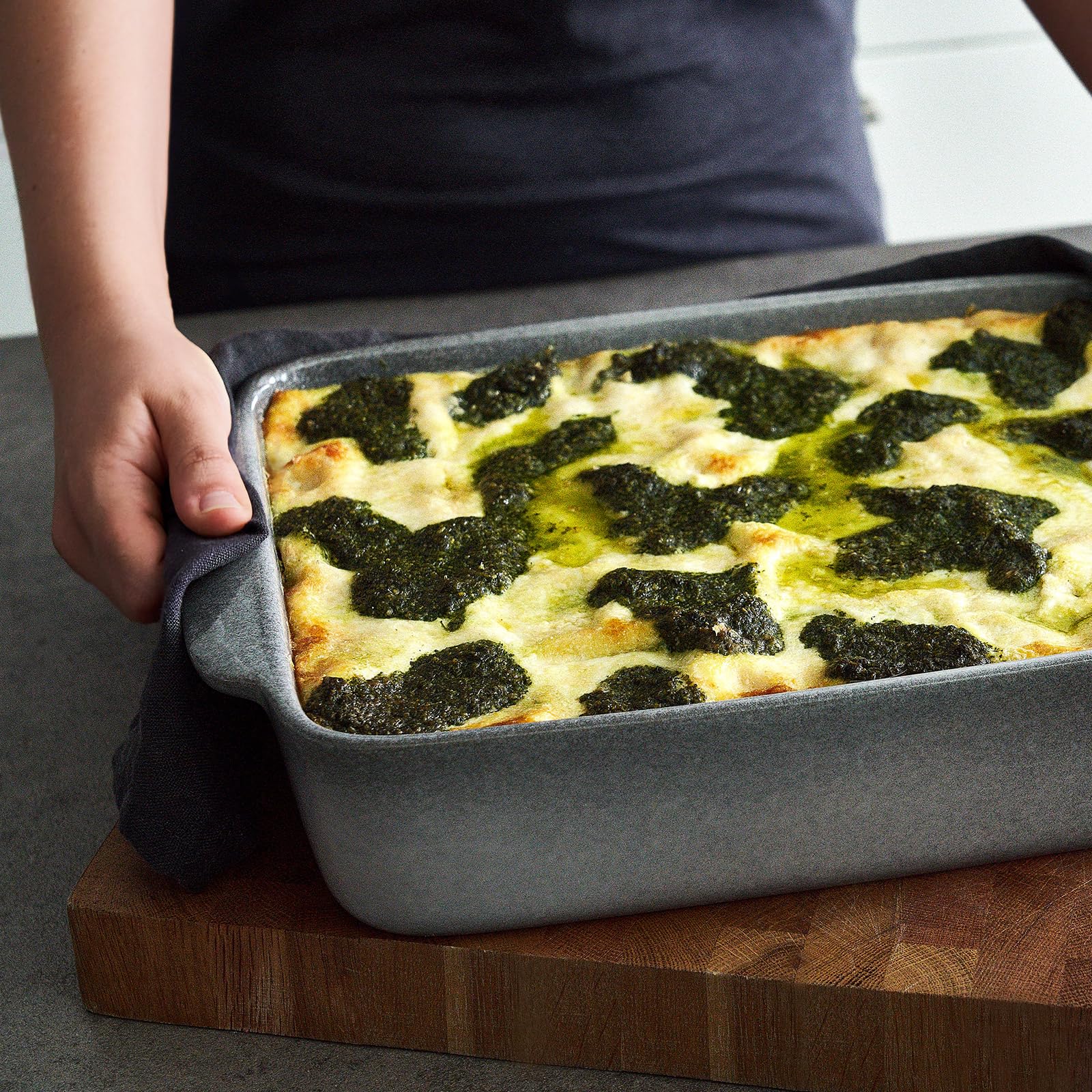 SPRINGLANE Misty Cliff ceramiczna forma do zapiekanek, 36 x 26 cm, forma do pieczenia lasagne, quiche lub tiramisu