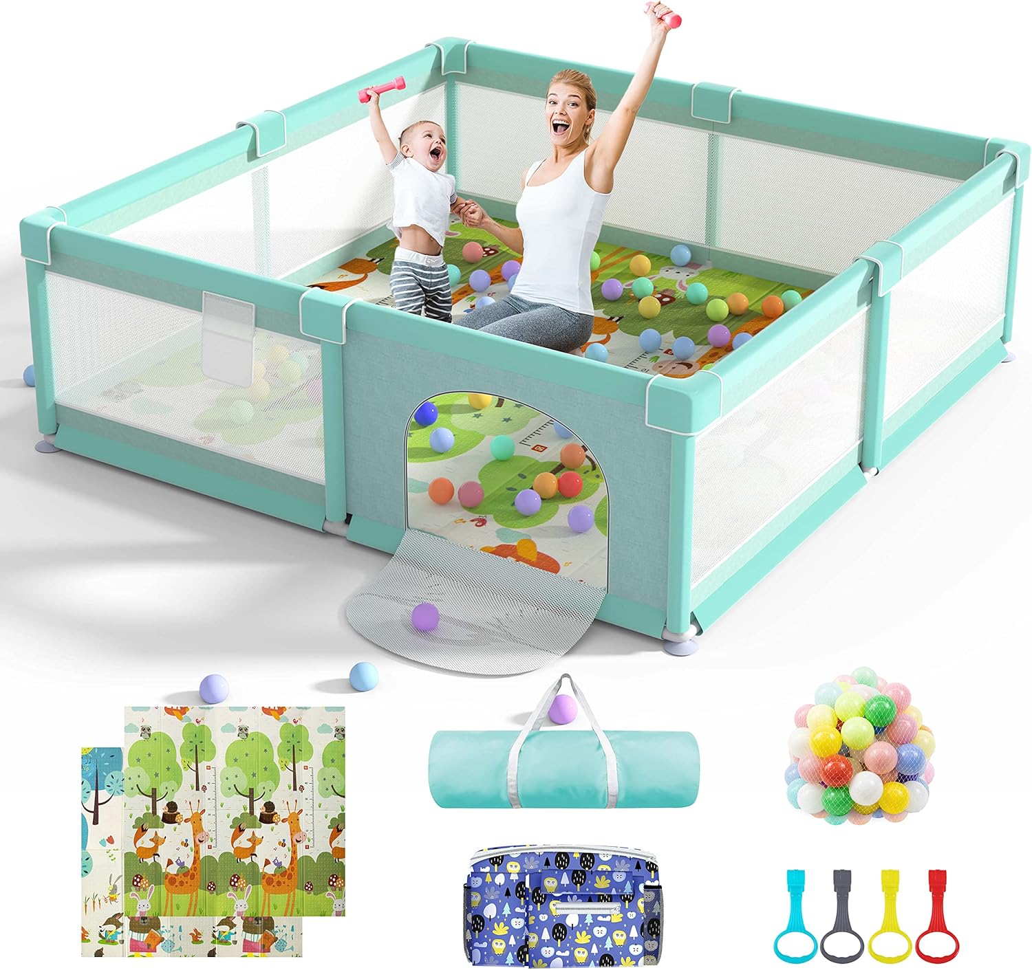 Baby Playpen with Mat