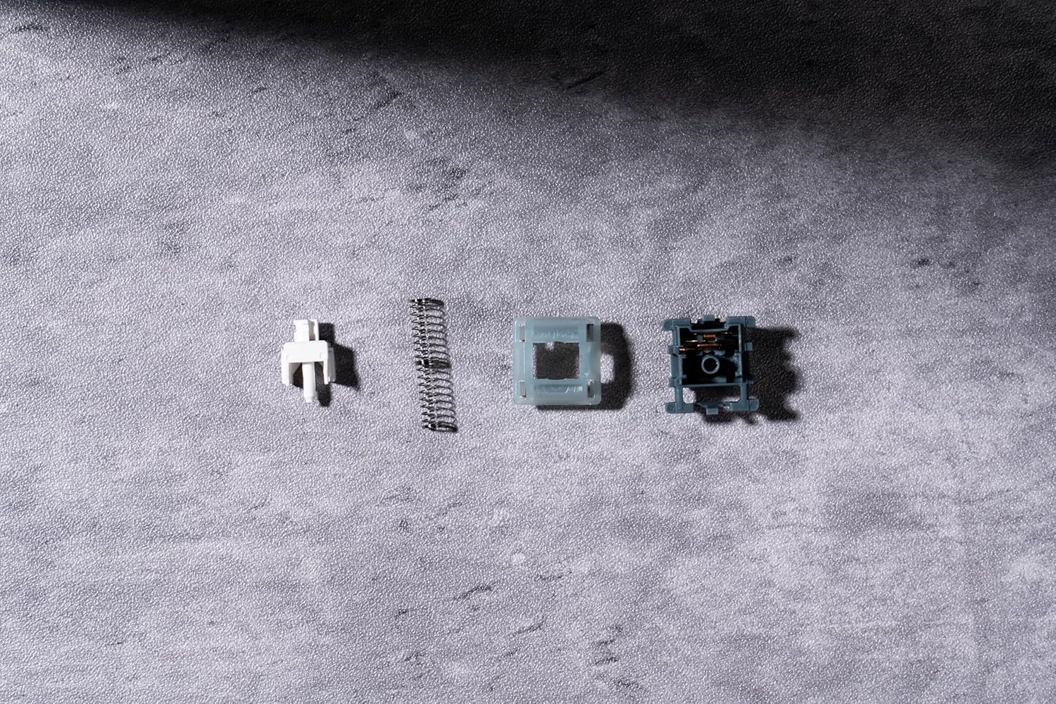 GATERON EF EverFree Grayish Mechanical Keyboard Switch, Tactile Type 50gf RGB 5 Pin Hot-swap Factory Pre-lubed for Mechanical Keyboard(110PCS)