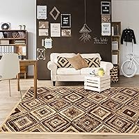 Vista 1 de SUPERIOR Alfombra de pasillo para interiores con respaldo de yute, decoración moderna para el piso del hogar, pasillo, sala de estar, cubierta