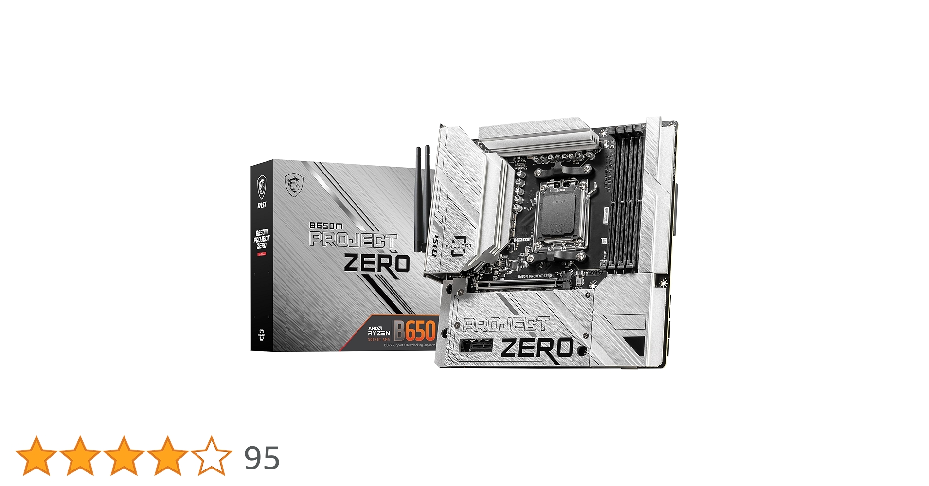 Amazon | MSI B650M Project Zero ゲーミングマザーボード (AMD Ryzen