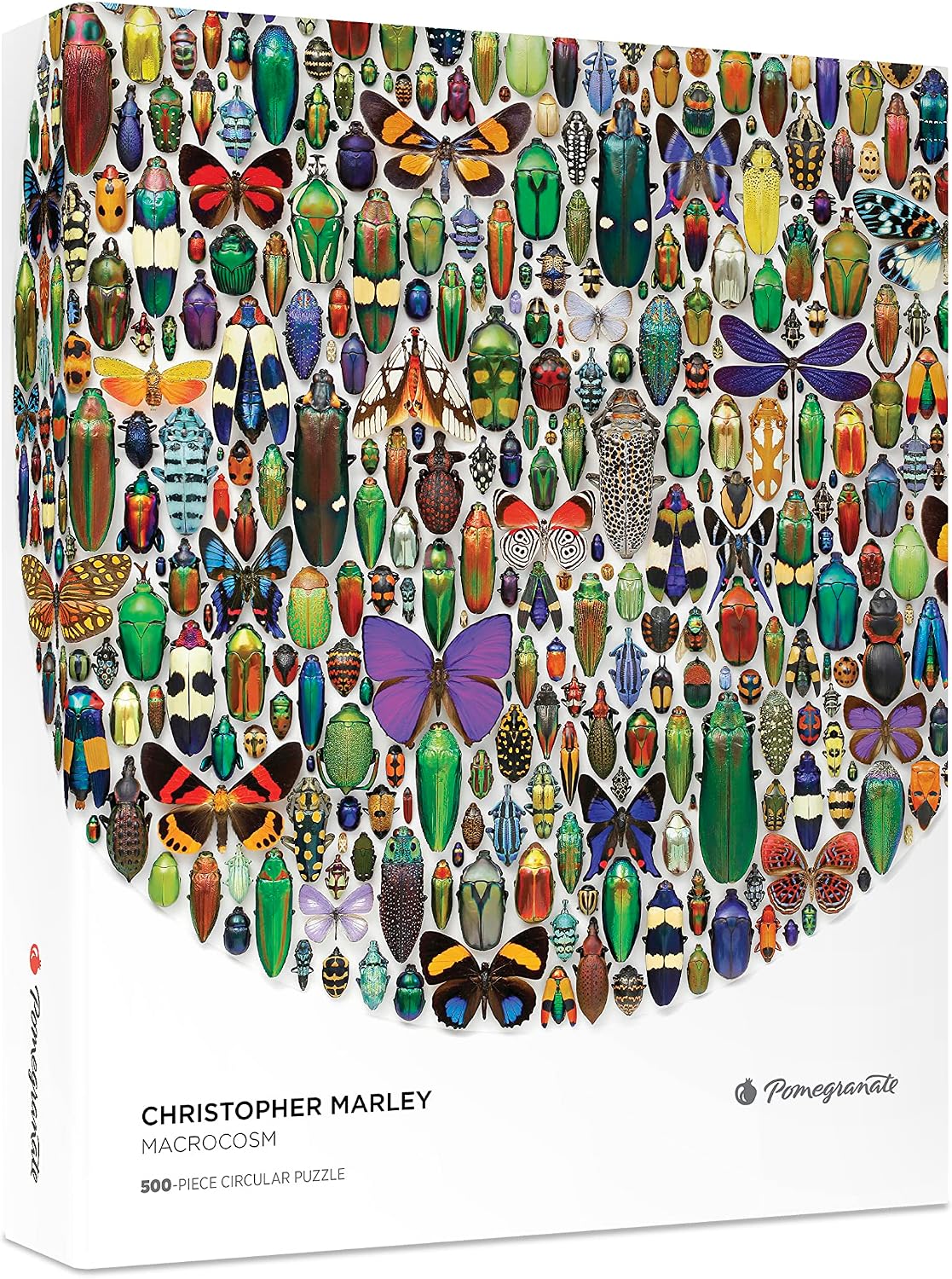 Pomegranate 500-Piece Circular Jigsaw Puzzle for Adults, Chris Marley's Macrocosm, Matte Finish, Snug Fit