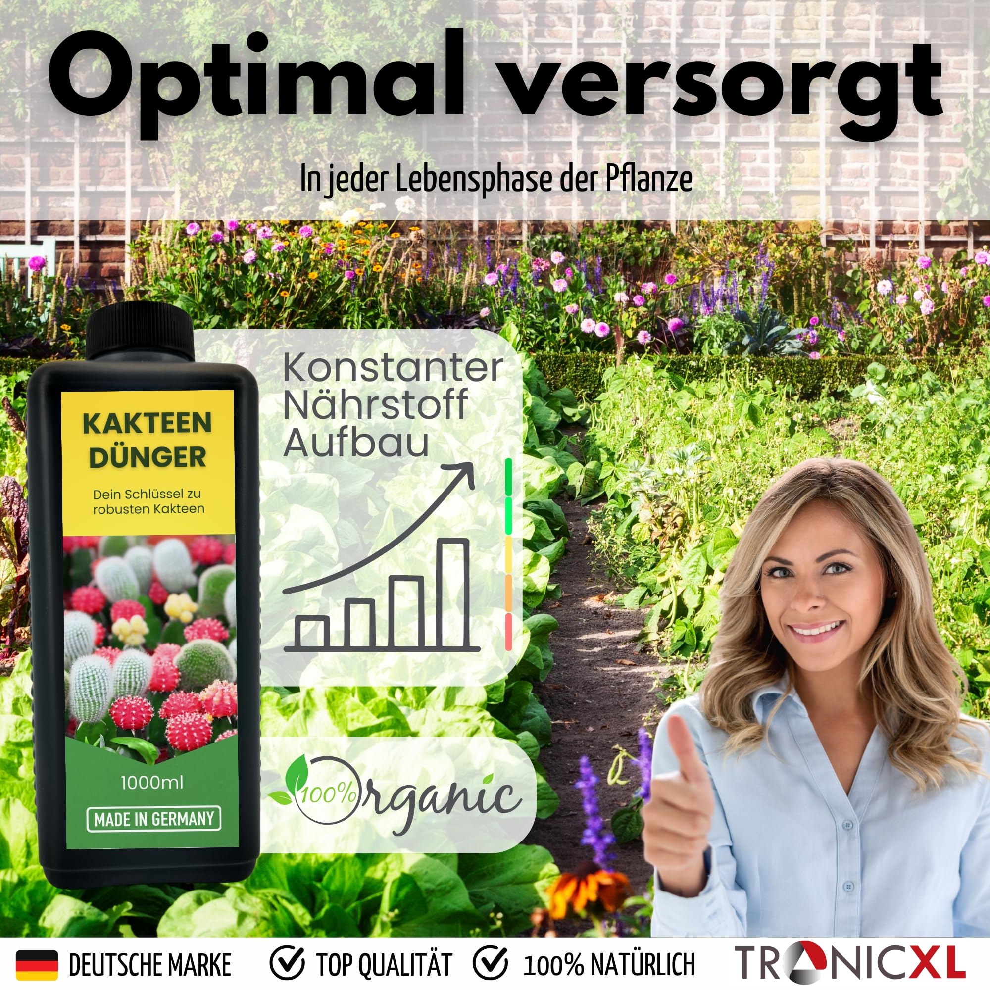 TronicXL Fertilizante concentrado para raíces, 5 L, para patatas, zanahorias, puerros, pepinos, tomates, verduras, universal, fertilizante líquido, zanahorias, ensalada, 5000 ml, fertilizante para