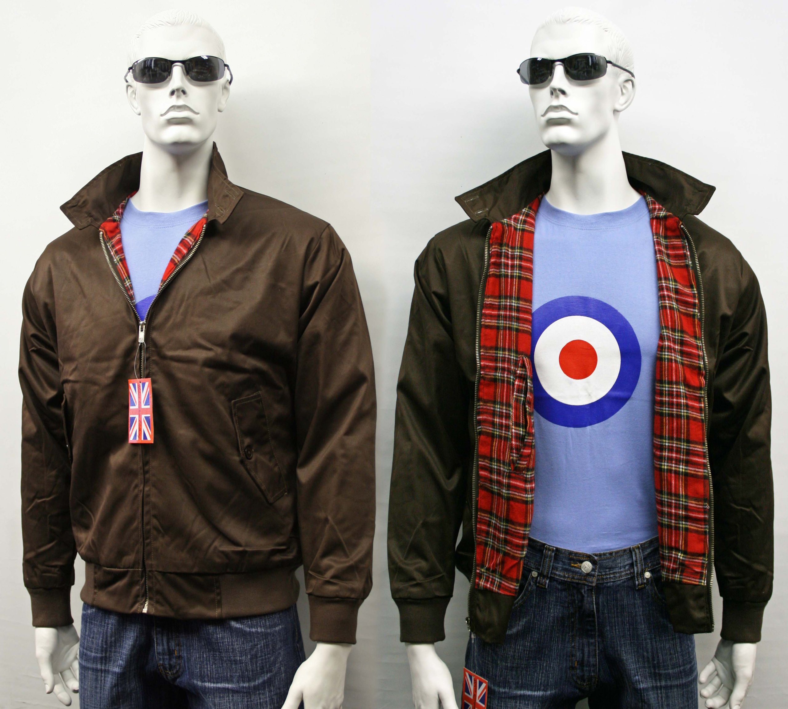 Adults Harrington Jacket Color - Chocolate Brown,Size -S