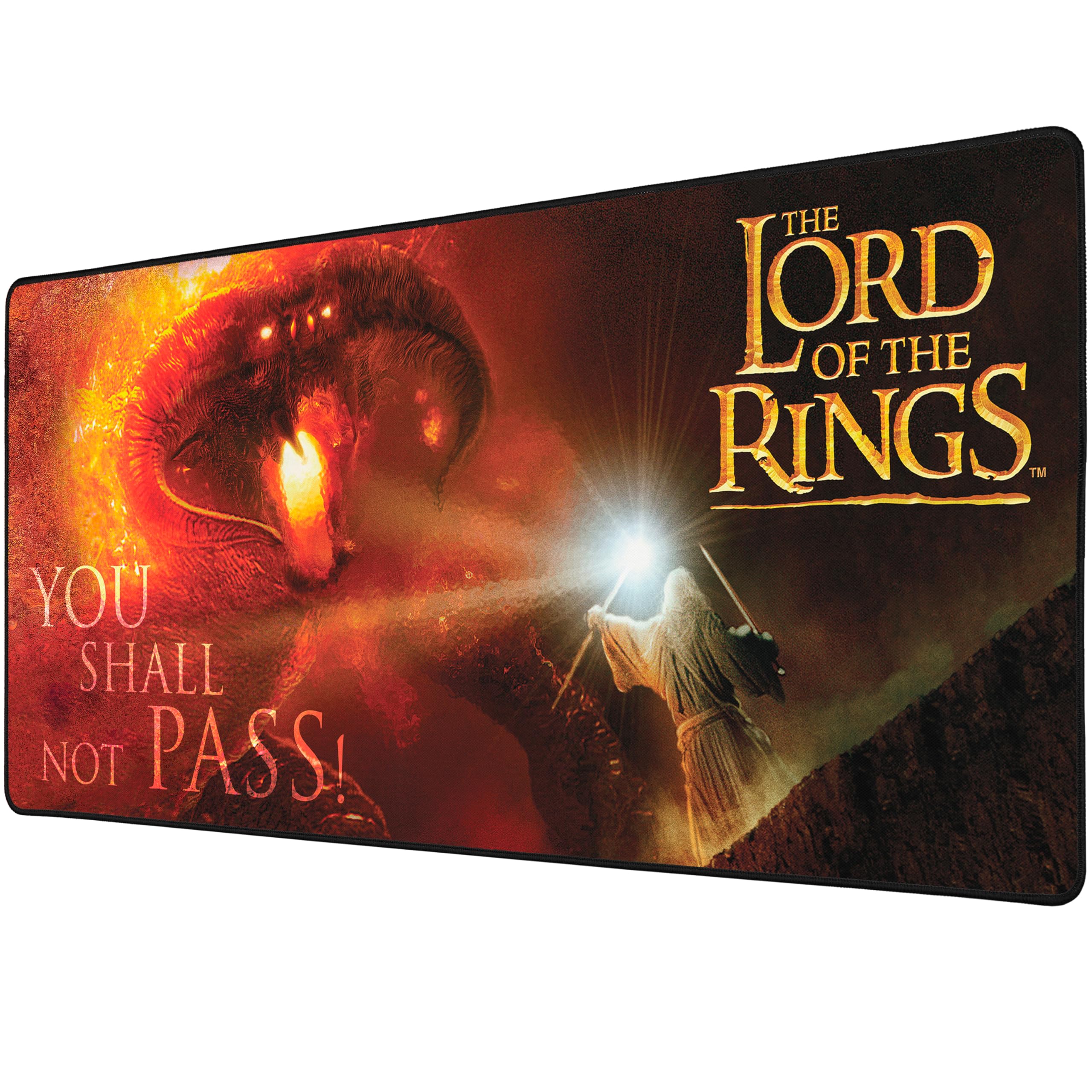 Subsonic Rozmiar XXL-Mauspad Herr der Ringe, 90 x 40 cm – Schreibtischunterlage mit rutschfester Unterseite, Gaming-Mauspad – oficjalny lizenziert LOTR