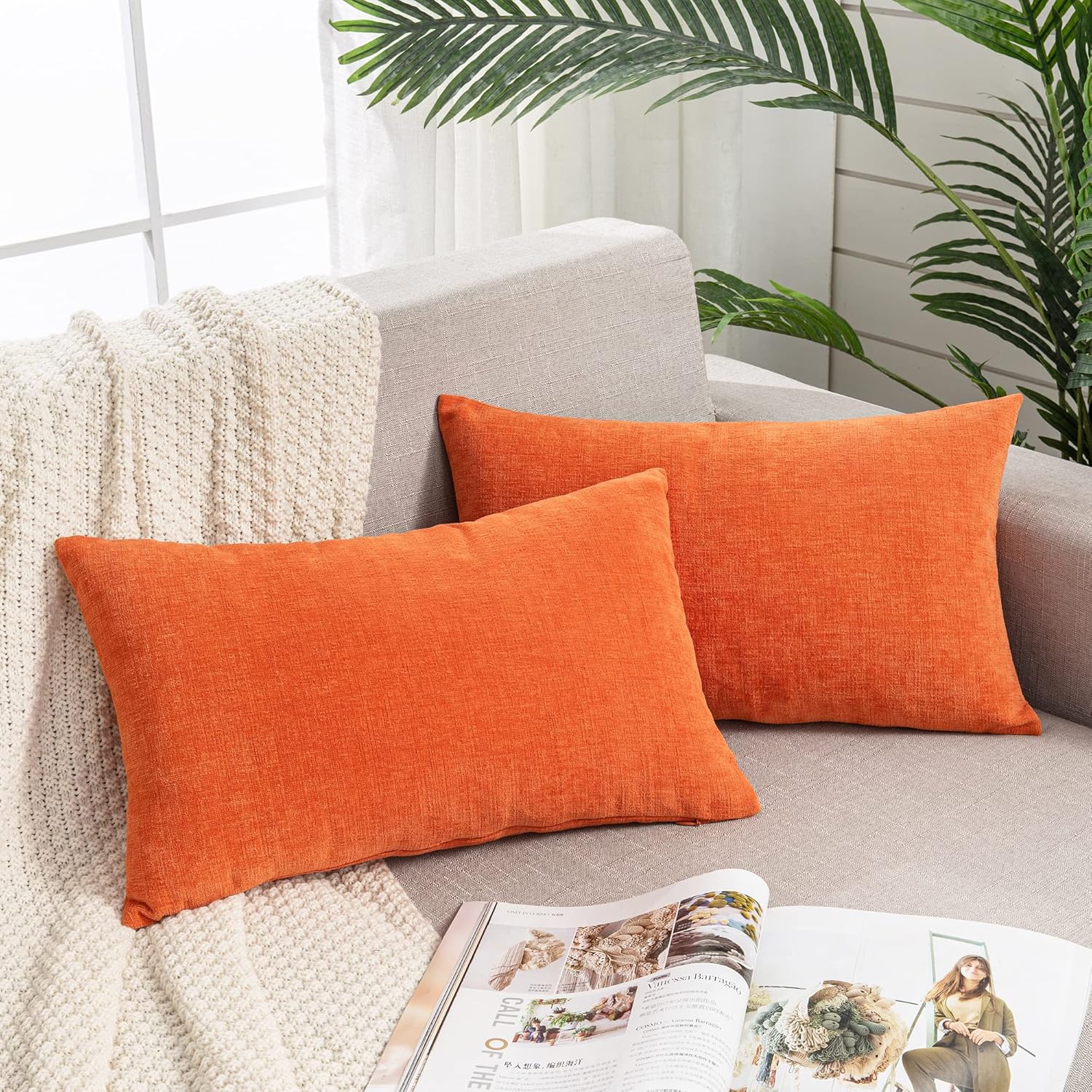 Lumbar Support Pillow Decorative Rectangle Throw Pillow