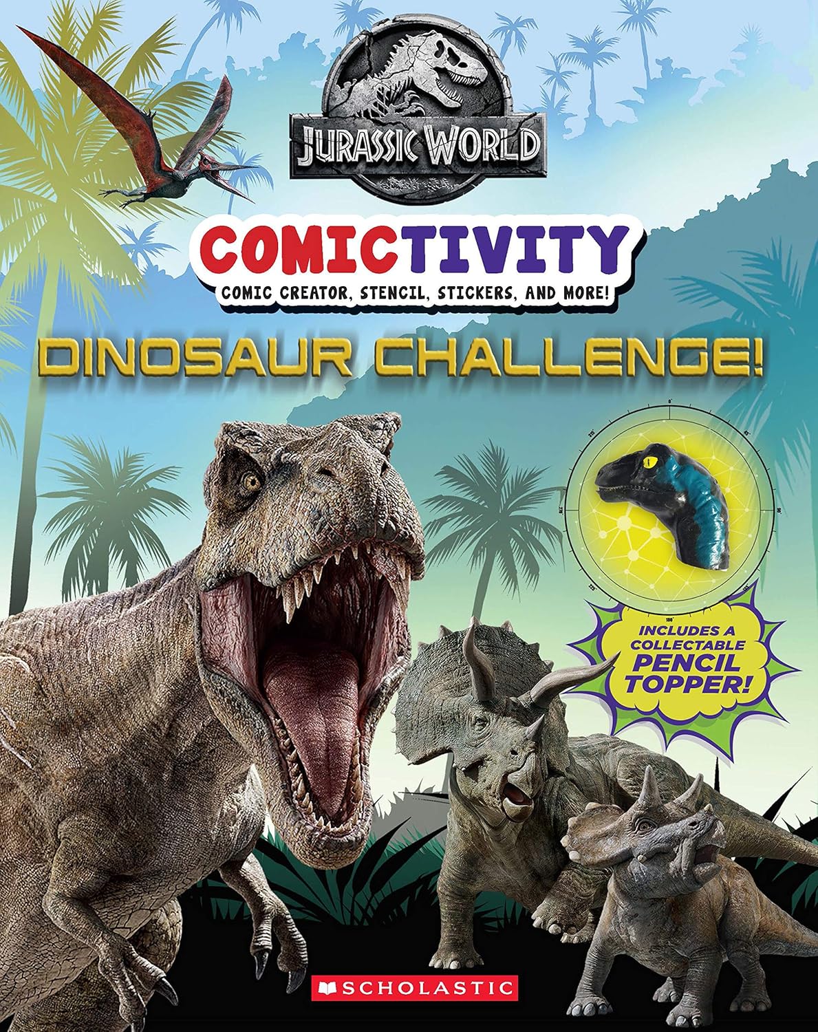 Dinosaur Challenge! (Jurassic World: Comictivity)      Novelty Book – Sticker Book, April 6, 2021