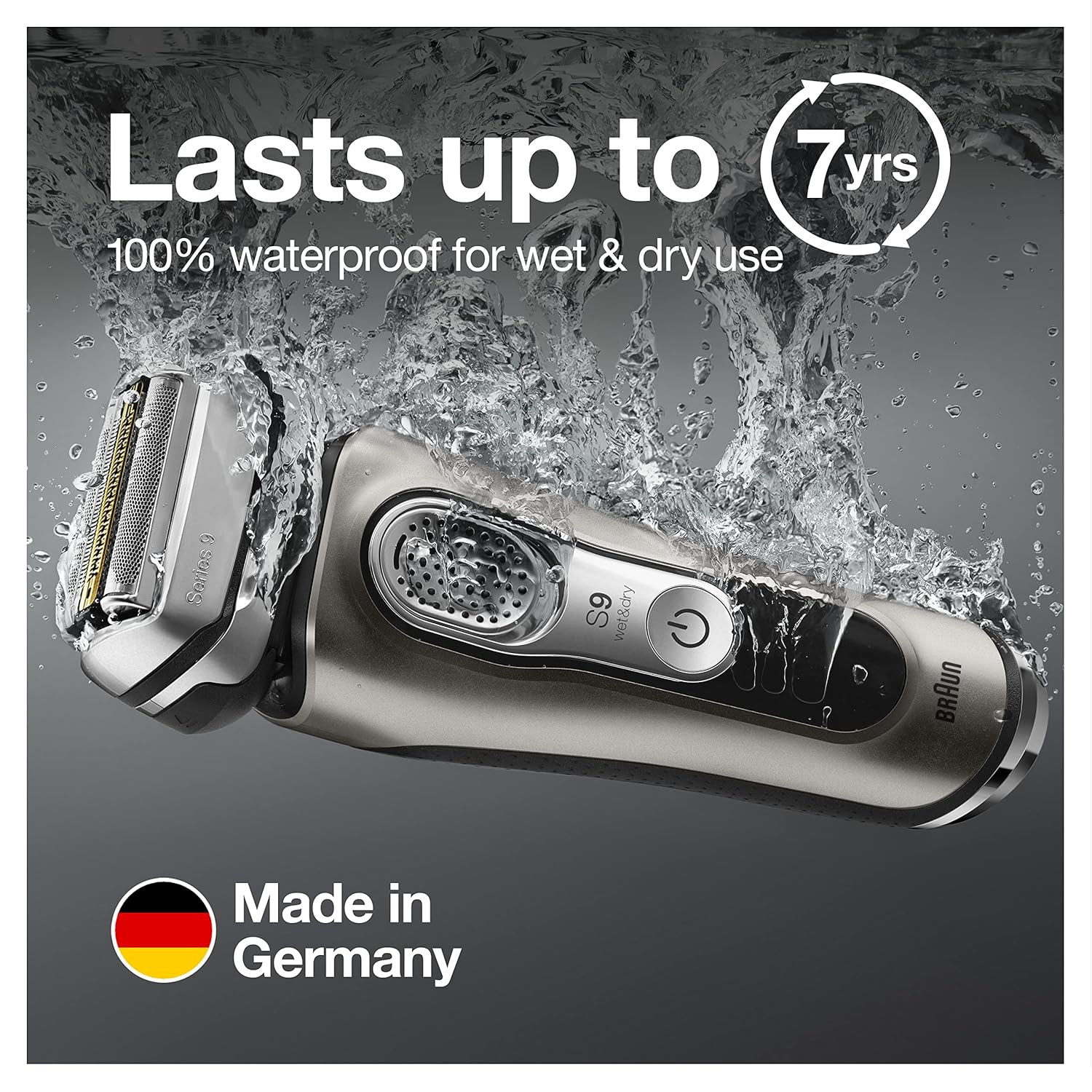 Series 9 9385cc Latest Generation Electric Shaver, Rechargeable & Cordless Electric Razor for Men, with Clean&Charge Station & Leather Travel Case