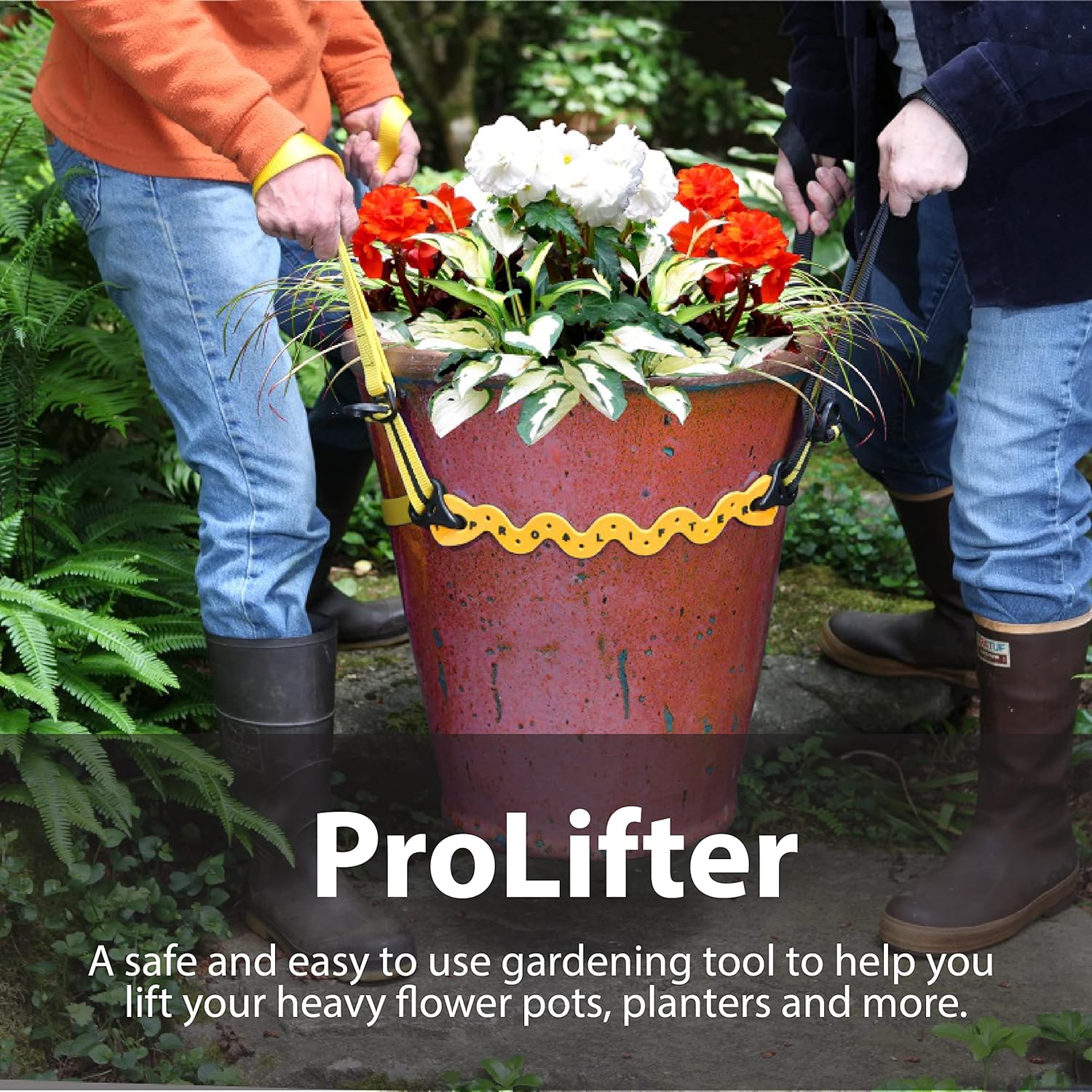 ProLifter - 400 Pound Plant Support Lifting Straps For Moving Heavy Rocks, Root Balls, Gardening Pots, Planters & Accessories - A Plant Caddy Pot Mover Ideal for Landscaper to Lift, Balance, Transport