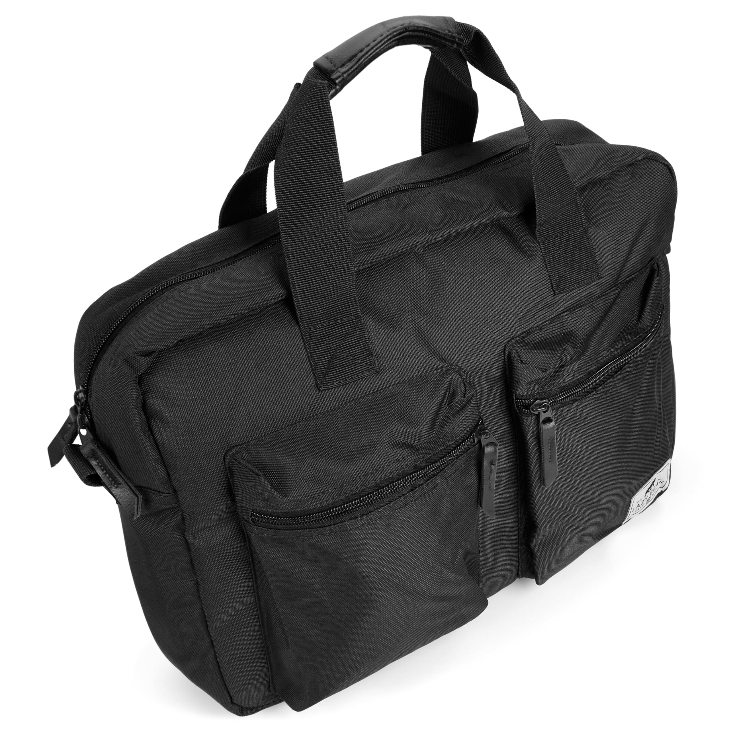 Lazy Bear by Trendhim Laptoptasche für Herren | Gepolsterte Notebooktasche aus Polyester mit PU-Finish & Schultergurt | Für 15,4" Geräte | Dänisches Design