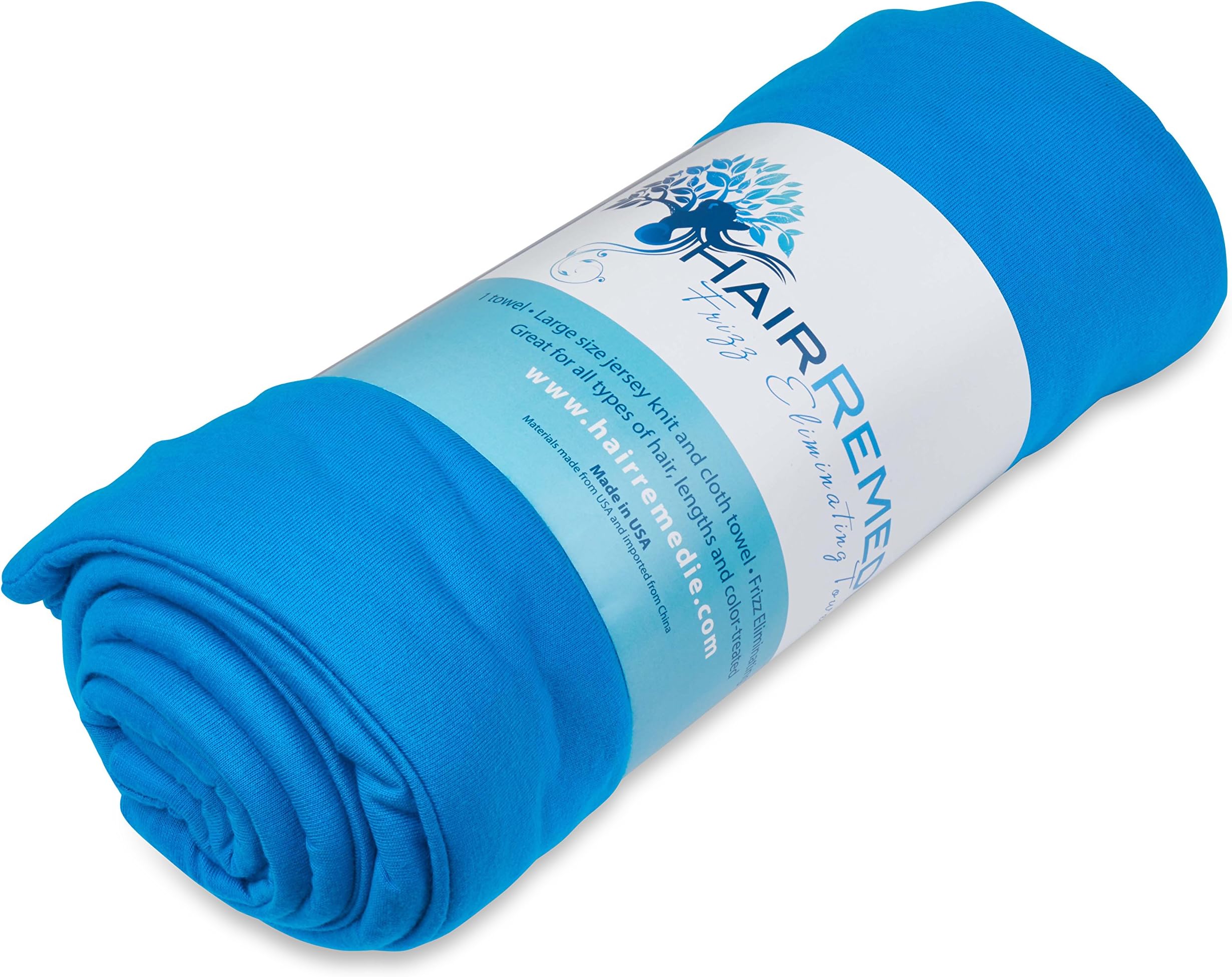 Hair Remedie Frizz Eliminating Towel (Azul) - The only Multi-Layered Hair Towel to Protect and Dry