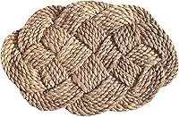 Vista 1 de Felpudo ovalado pequeño de tejido de abaca