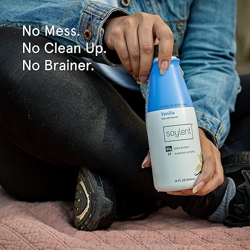 Miniatura 4 de Soylent Batido de reemplazo de comidas paquete variado napolitano contiene 071oz de proteína vegana completa listo para beber 14 onzas paquete de 12