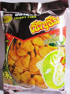 Crispy Fish Original Flavor Chern Chim Thai Snack Fish Snack (Original, 80 g)
