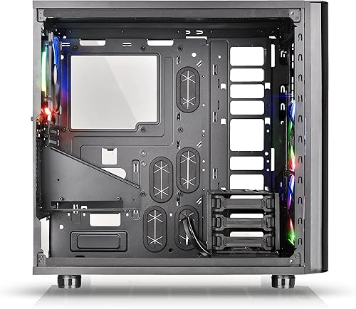 Vista 67 de Thermaltake View 300 MX TG ARGB Motherboard Sync E-ATX - Carcasa para computadora de torre media con ventilador ARGB frontal de 0.079 x 7.874 in
