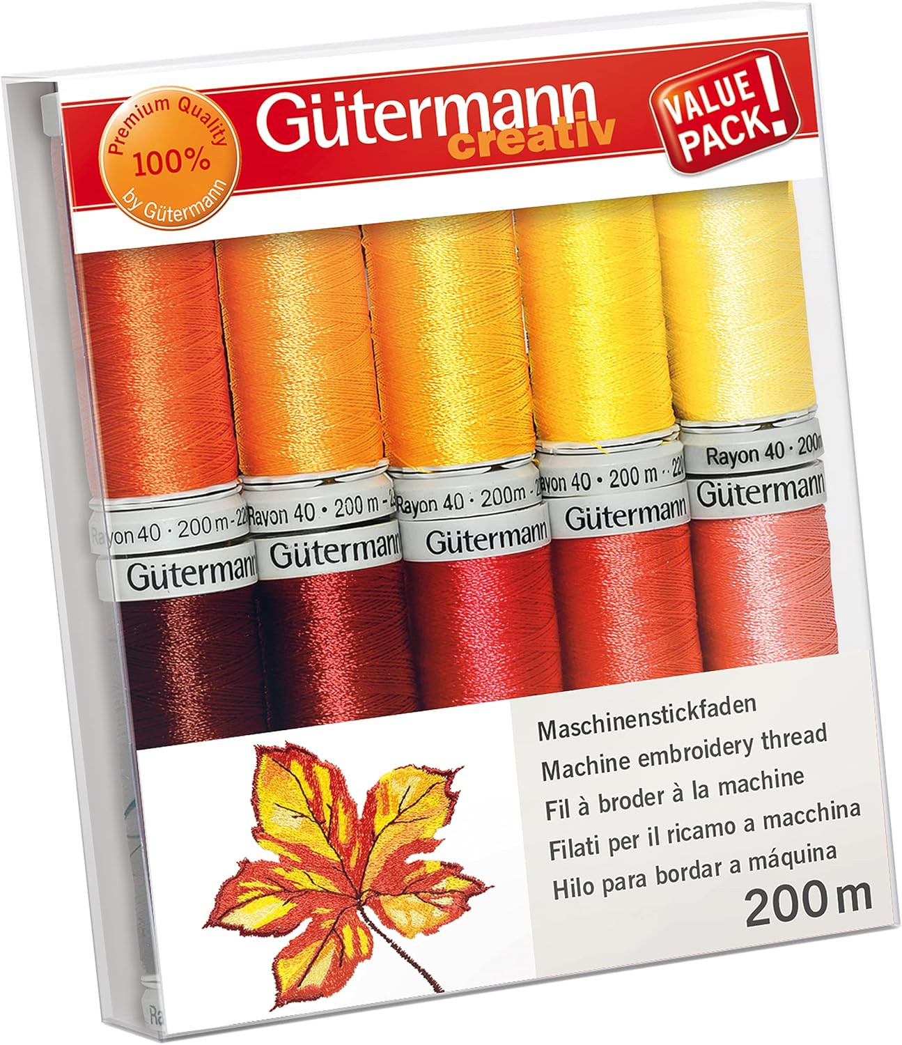 Amazon.com: Gutermann Thread Set, Multi-Colour, 200 m : Arts, Crafts ...