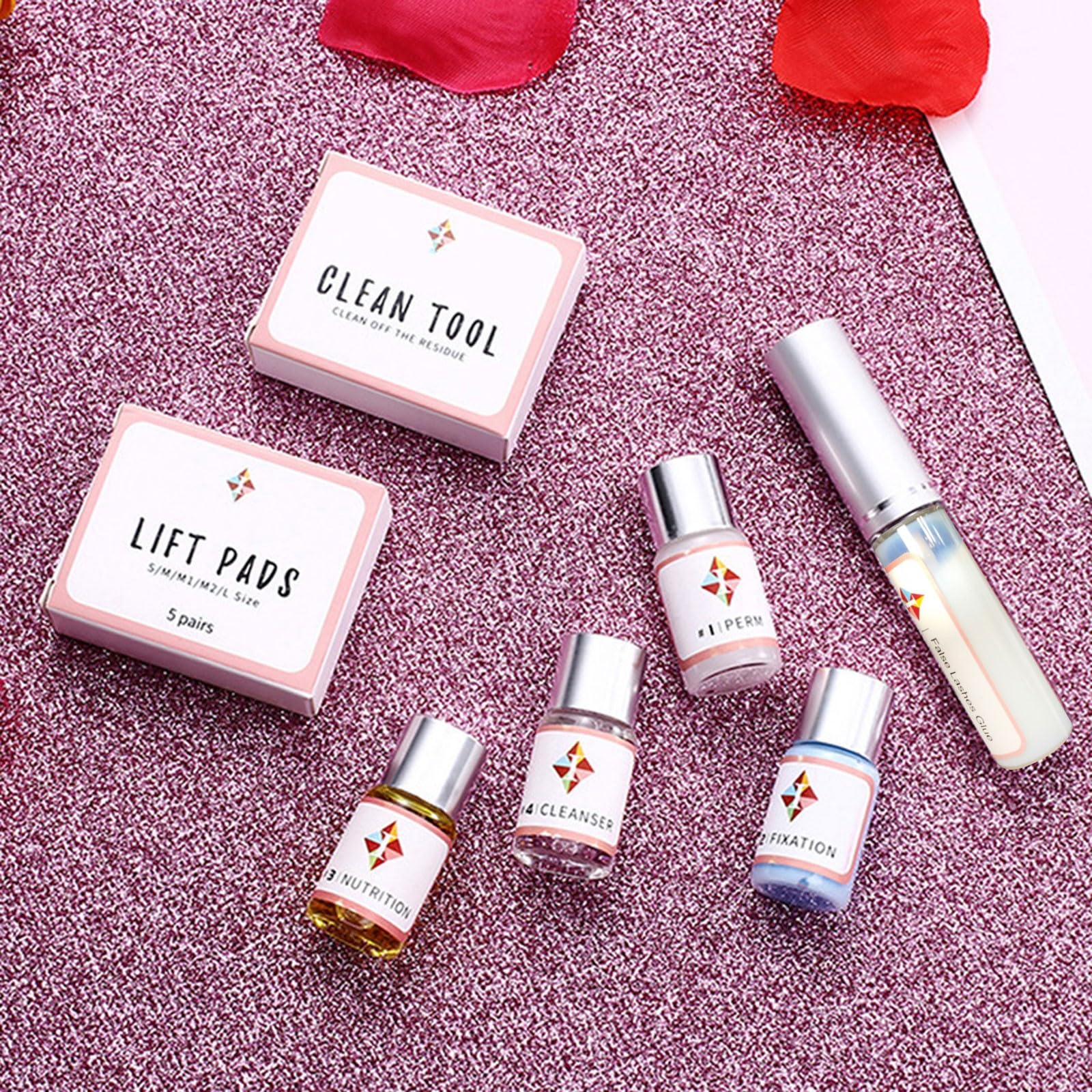 kit per laminazione ciglia LASHLIFT, kit per lash lift, kit per permanente ciglia, kit per curling ciglia, kit per estensione ciglia