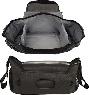 Bolsa para el cochecito HECKBO y bolso organizador - incluye bolsillo para el smartphone y compartimento para toallitas húmedas - material estable e impermeable - bolsa de almacenamiento para el bebé
