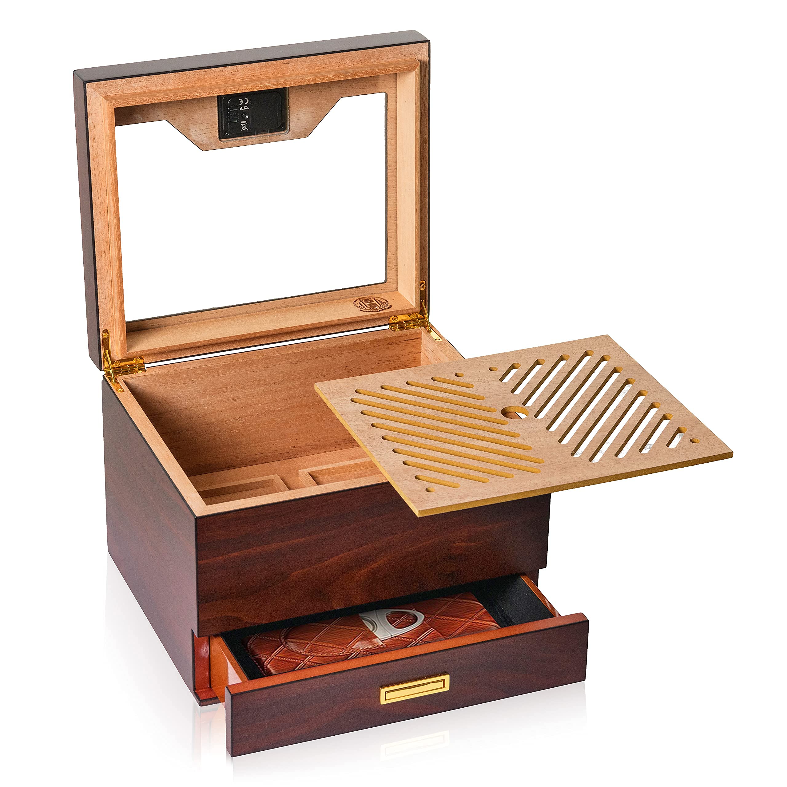 Buy Hugo's Cigar Humidor Box Cigar Case 35 to 60 Cigars Antique Box