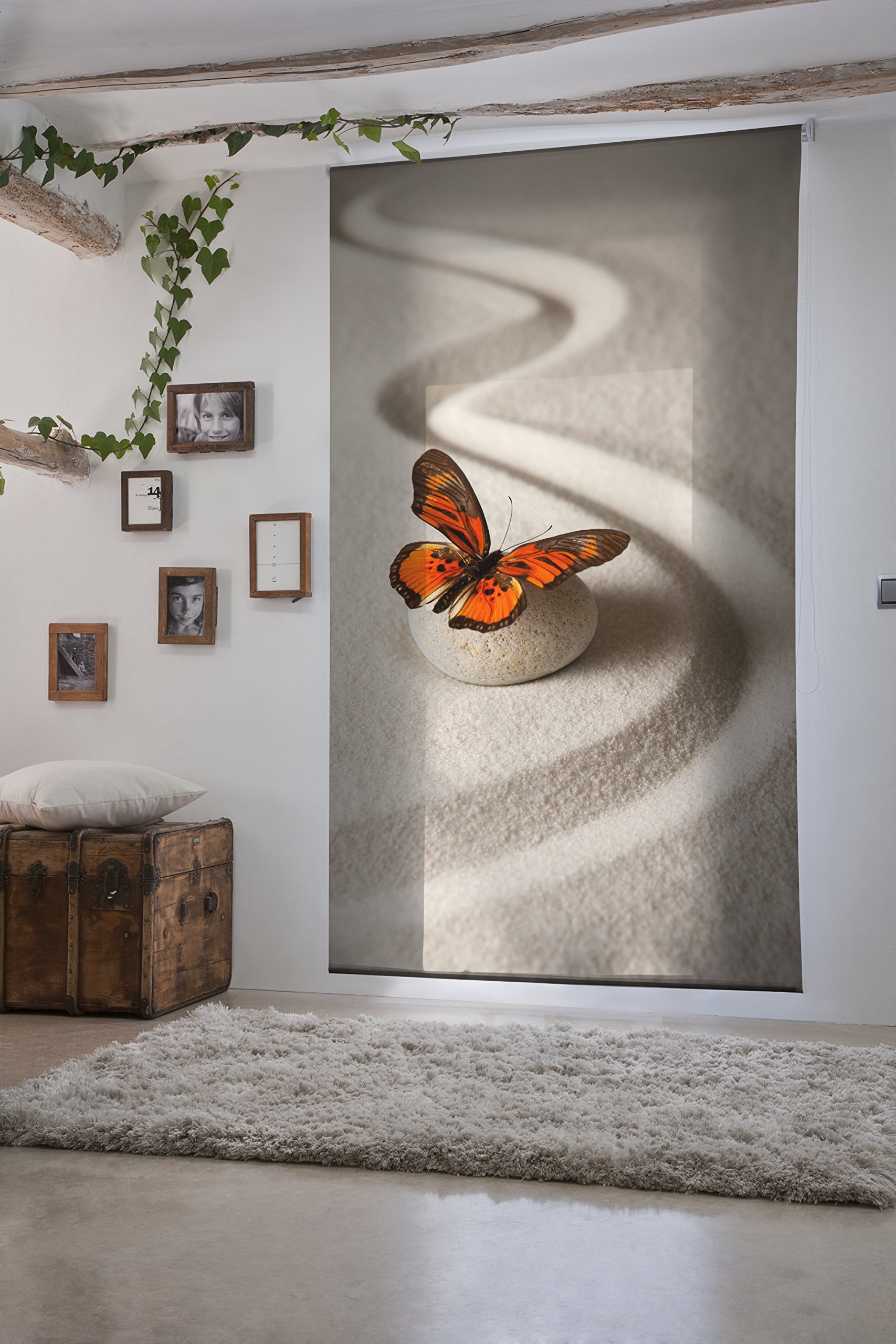 Estoralis | Zen | Estor Enrollable Diseño Moderno | Translúcido Estampado Digital | Modelo Z-4517 | 130 x 180 cm (Ancho/Alto) Tamaño Tela 127 x 175 cm | Estores para Ventanas y Puertas